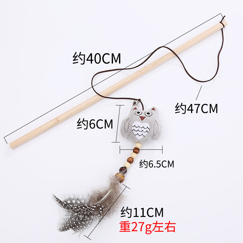 Wooden Pole Cat Toy
