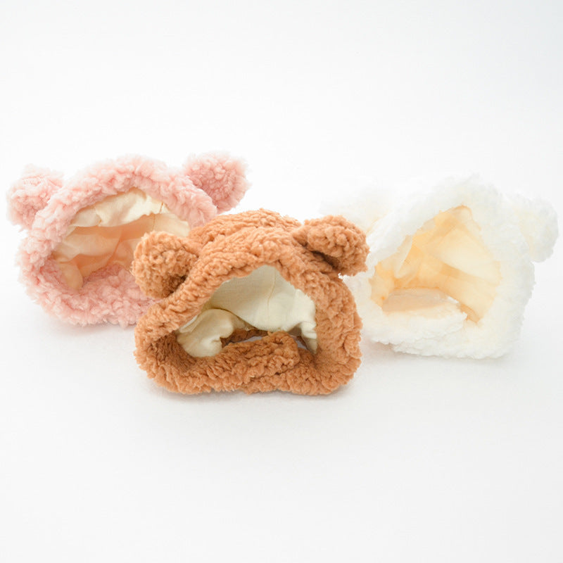 Pet Plush Bear Headwear