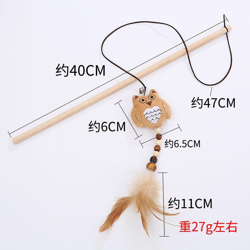 Wooden Pole Cat Toy
