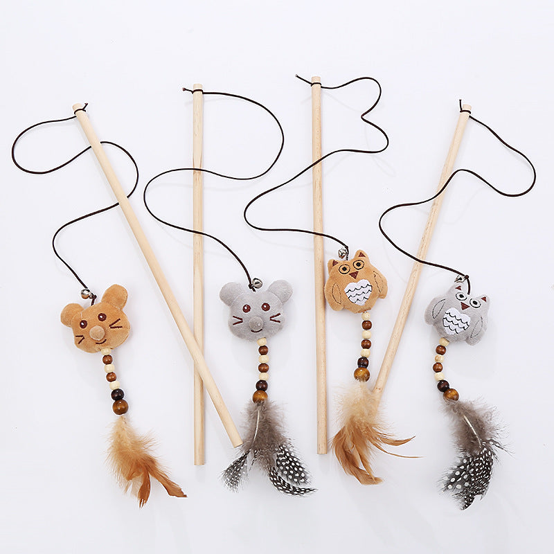 Wooden Pole Cat Toy