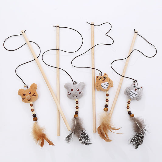 Wooden Pole Cat Toy
