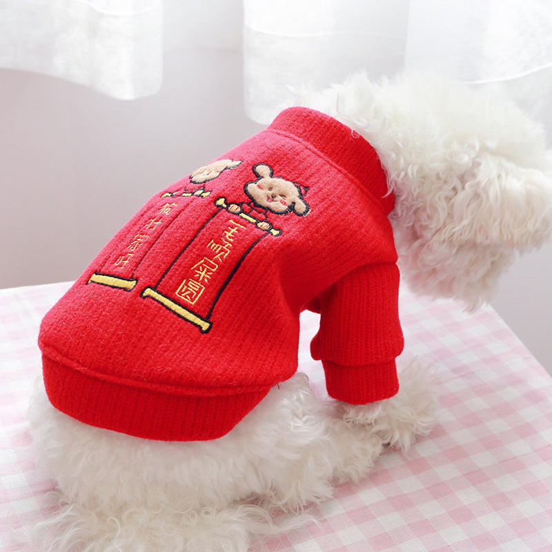 Pet Miqiu Winter Teddy Bear Sweater