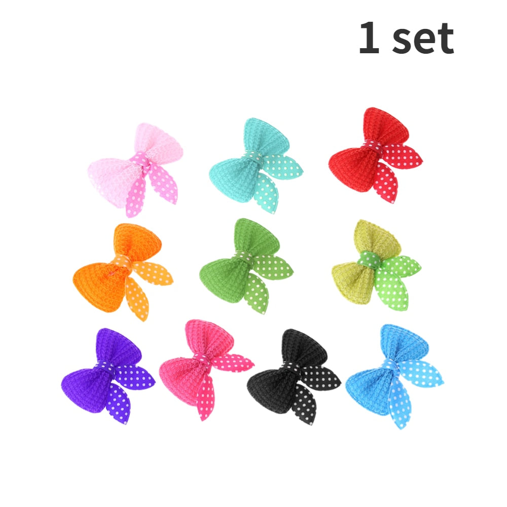10-30pcs Pet Hair Clip Bow