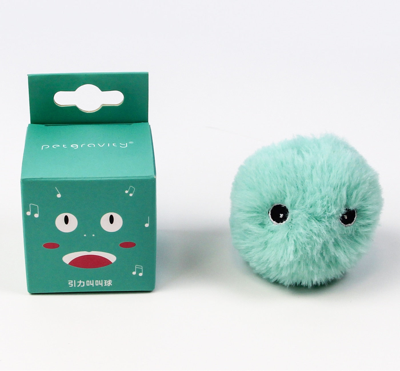 Interactive Plush Catnip Squeak Ball