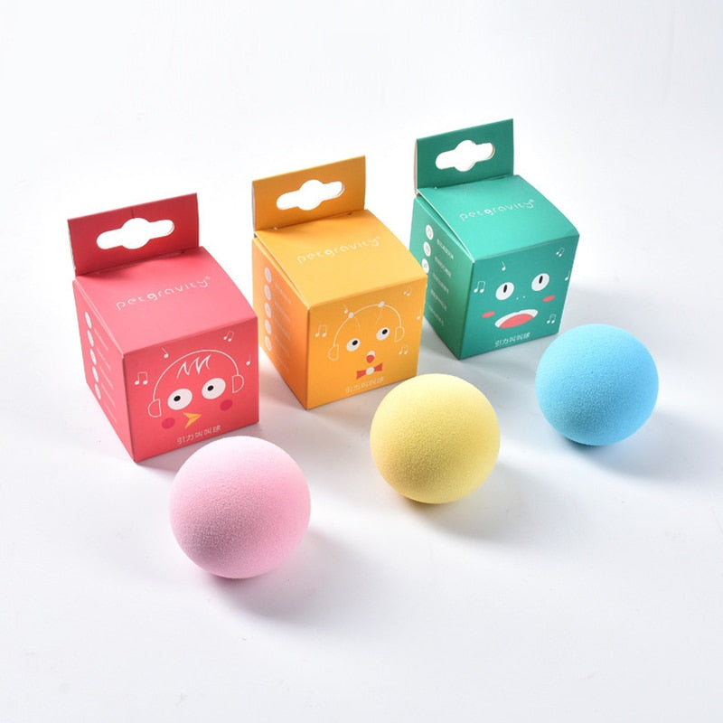 Interactive Plush Catnip Squeak Ball