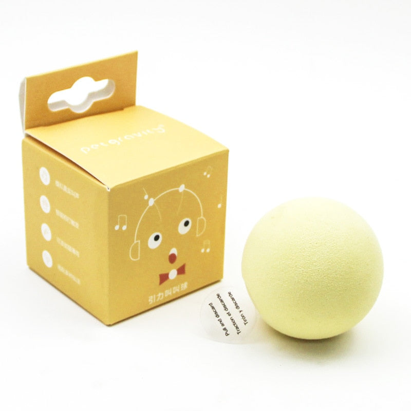 Interactive Plush Catnip Squeak Ball