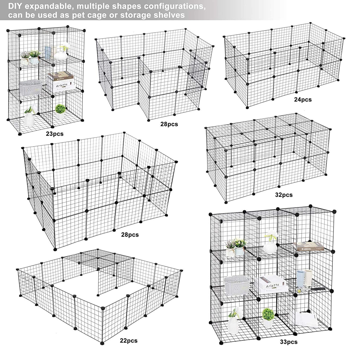 Foldable Small Animal Cage