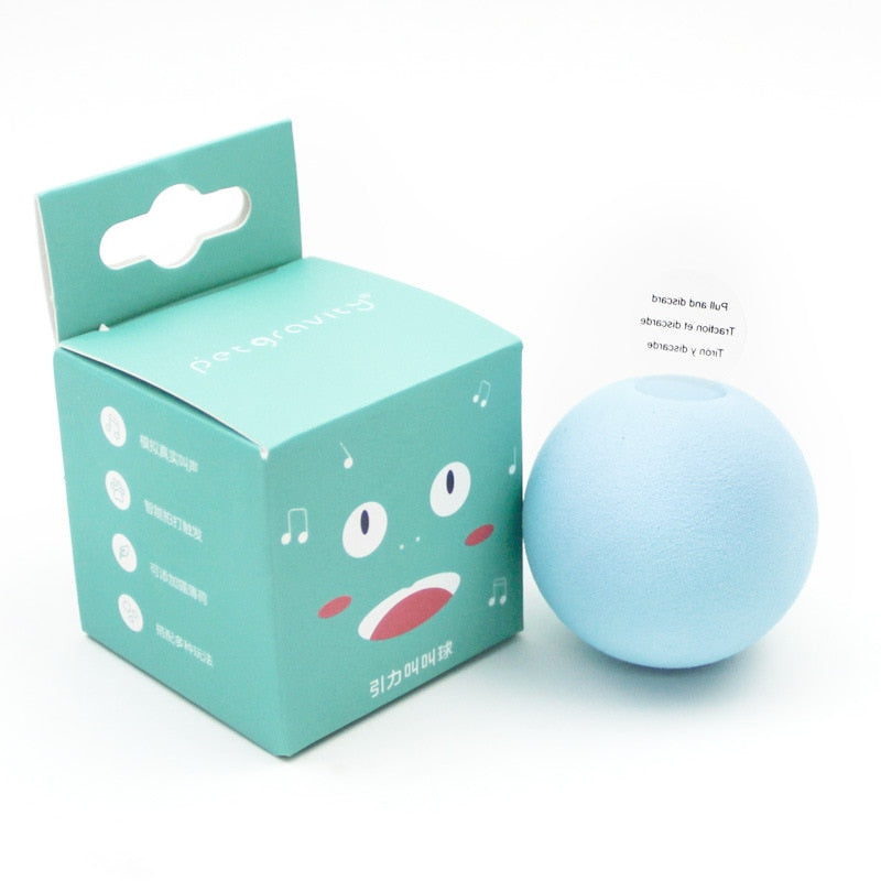 Interactive Plush Catnip Squeak Ball