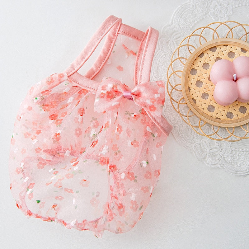 Spring and Summer Floral Dog Clothes