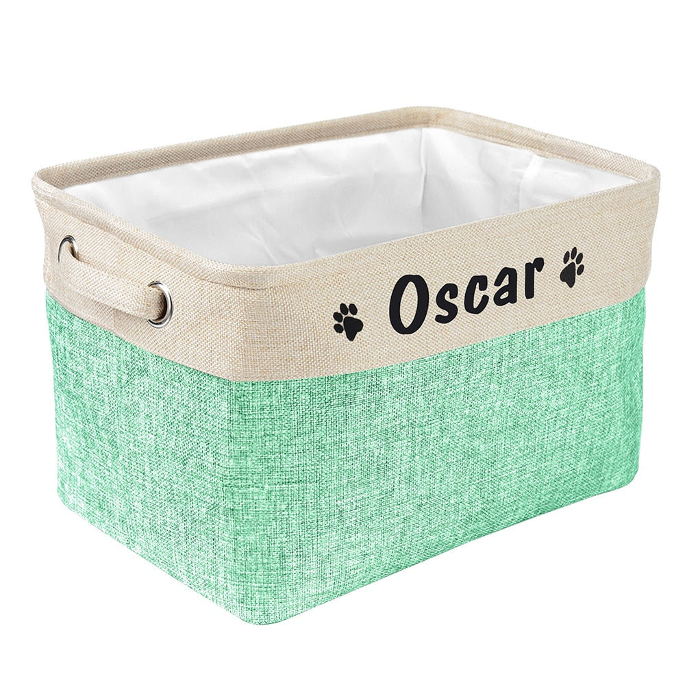 Personalized Pet Storage Basket